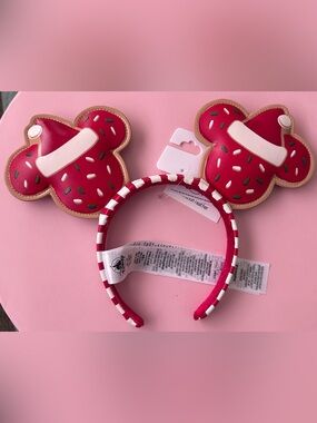NWT Disney Christmas Holiday Cookie Mickey Mouse Ears Headband
